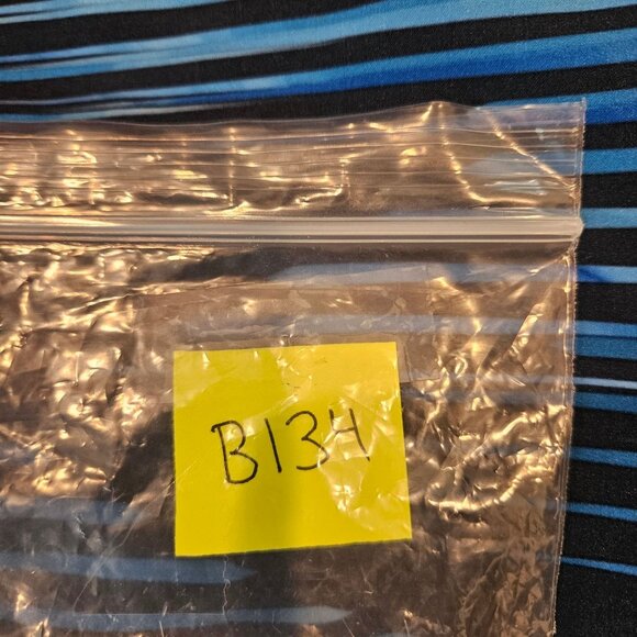 Speedo Mens XL Swim Shorts Blue & Navy Striped Quick-Dry Polyester Blend - Picture 12 of 13